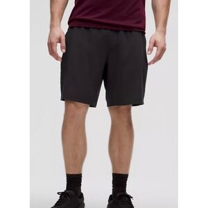 Lululemon Mens Size S Pace Breaker Lined 9" Shorts Black LM7ANTS Activewear